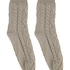 1 paire de chaussettes tricotées, Beige