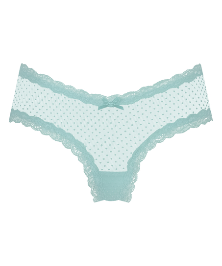 Slip brésilien V-shape mesh, Bleu