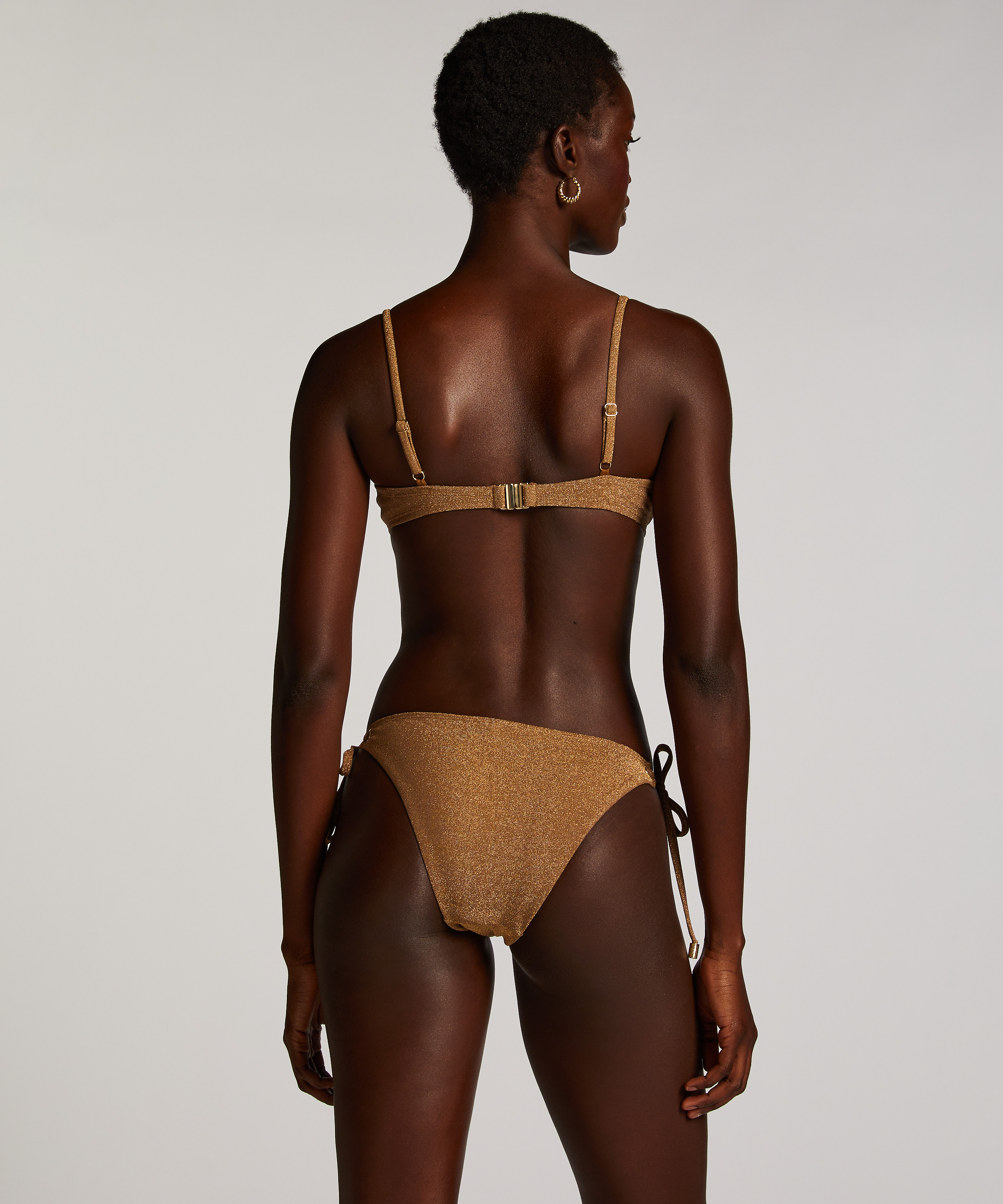 Haut de bikini Goldie Shimmer, Jaune, main