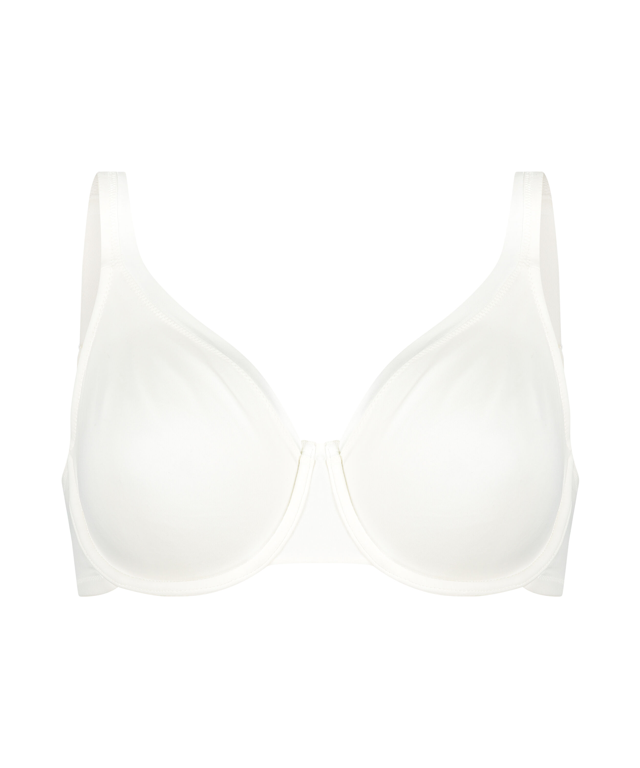 Soutien-gorge &agrave; armatures non-pr&eacute;form&eacute; Satin Fleece, Blanc