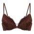 Soutien-gorge &agrave; armatures pr&eacute;form&eacute; push-up Marine, Marron