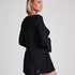 Robe de plage à manches longues et anneaux, Noir