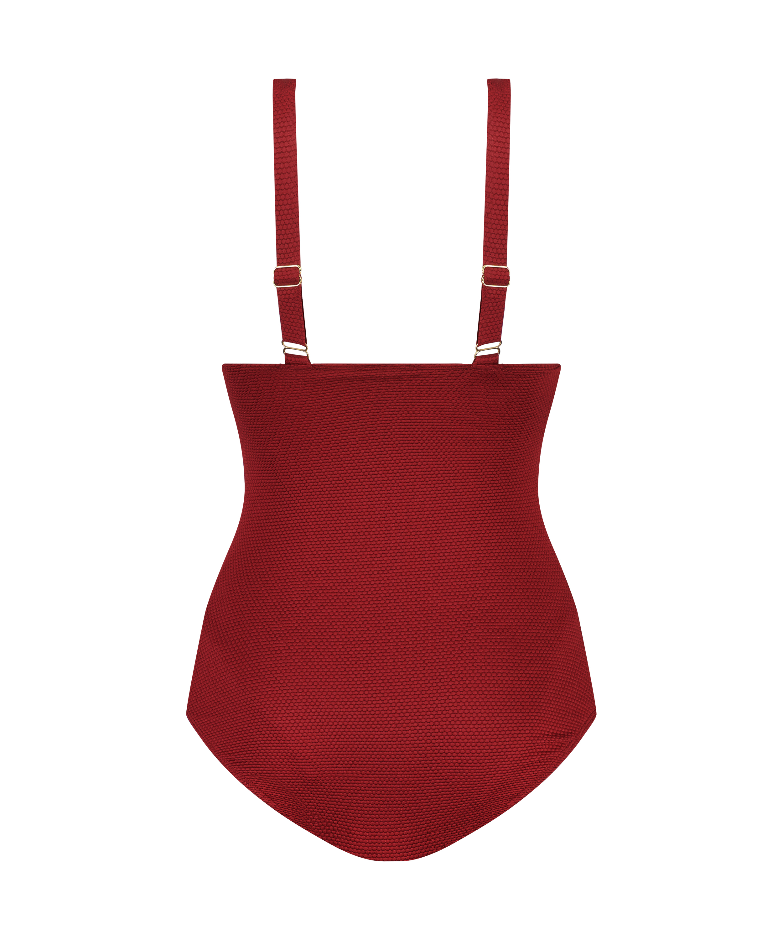 Maillot de bain Scallop, Rouge, main