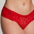 Slip br&eacute;silien V-shape mesh, Rouge