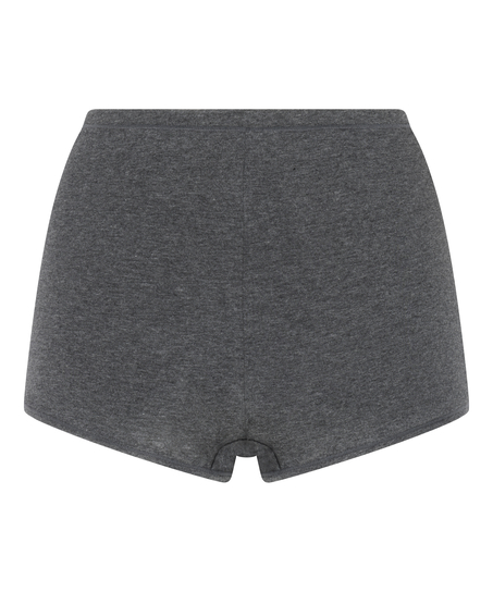 Shorty en coton doux, Gris