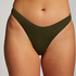 Slip de Bikini Échancrés Luxe, Vert