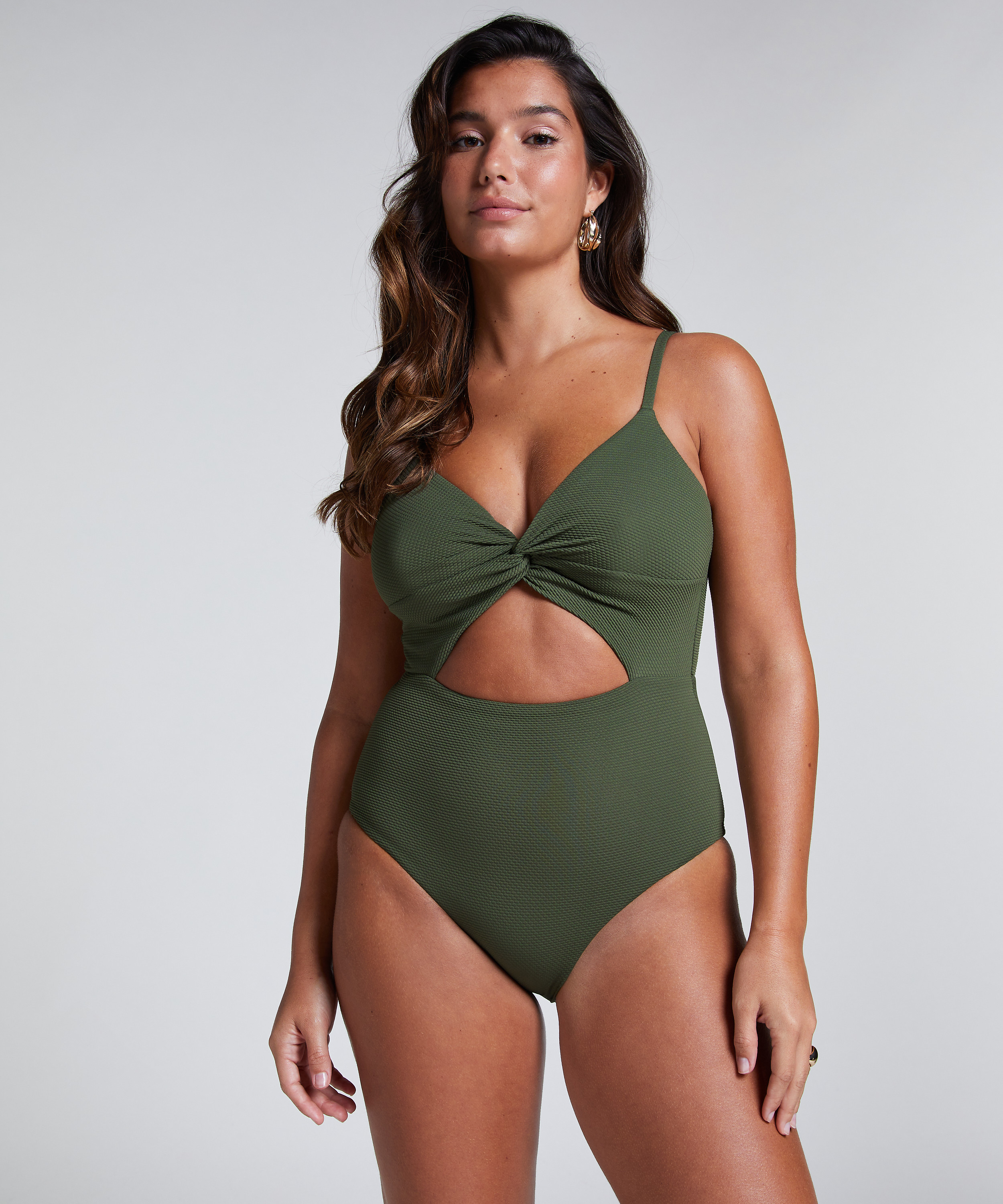 Maillot de bain Relief, Vert, main