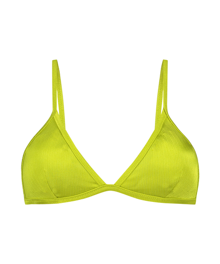 Haut de bikini triangle Luna, Vert