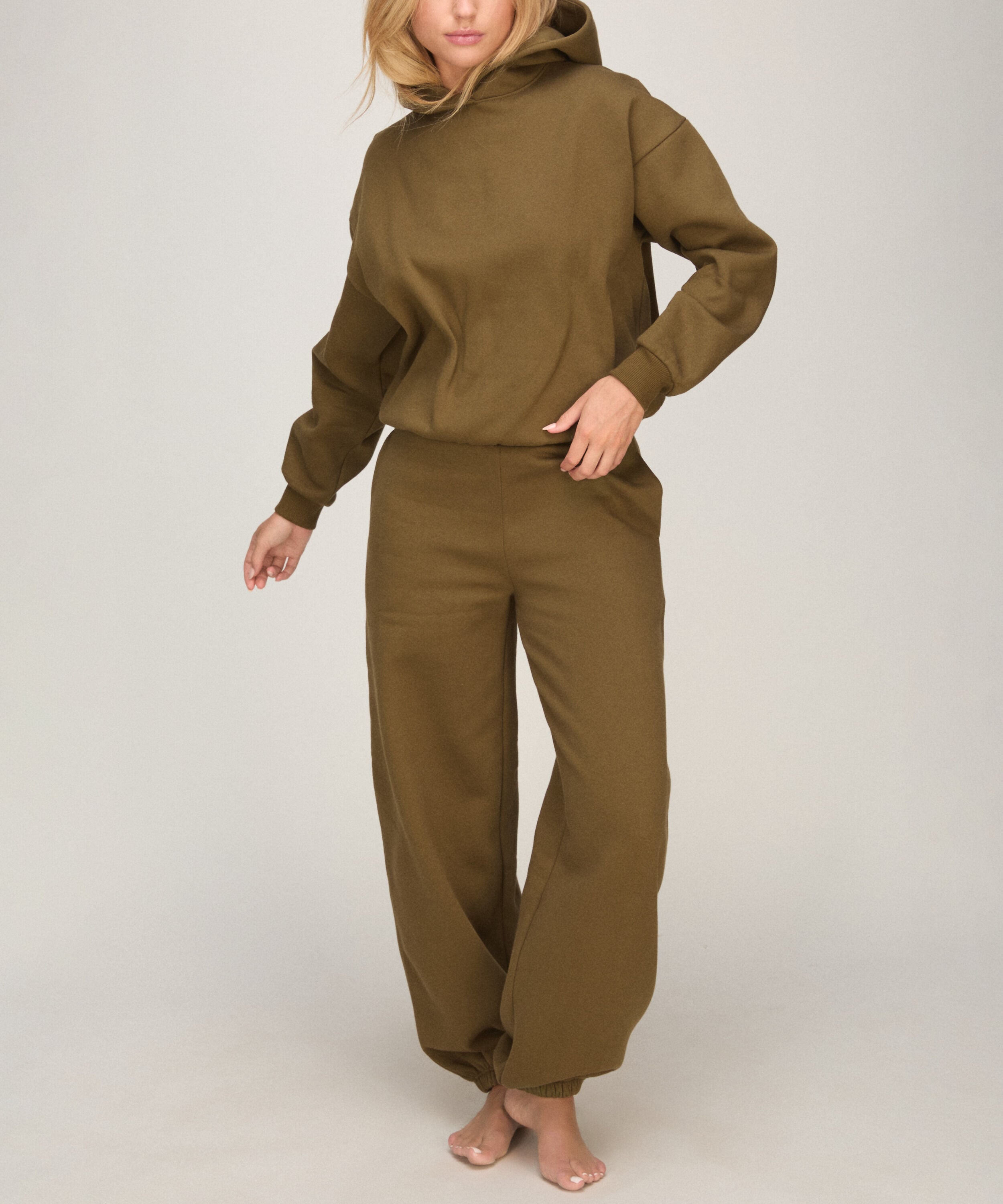 Pantalon Jogger en Molleton Brossé