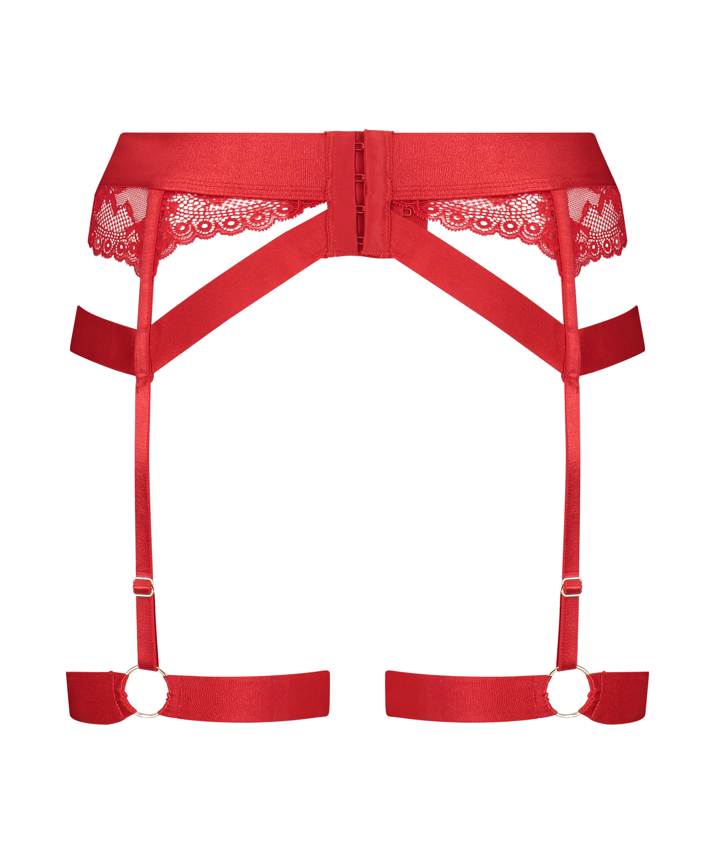 Porte-jarretelles Clementine, Rouge, main