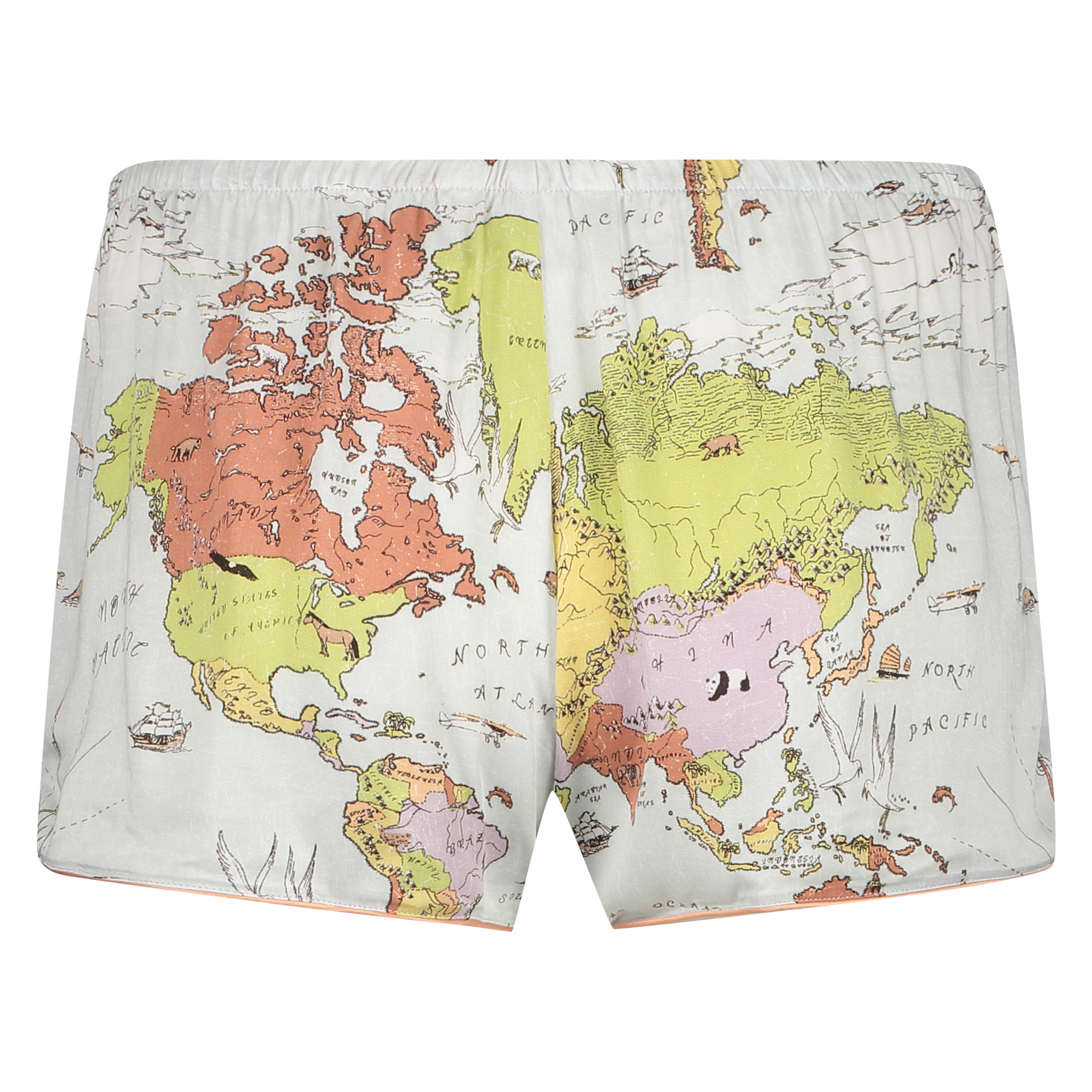 Short de pijama, Bleu, main