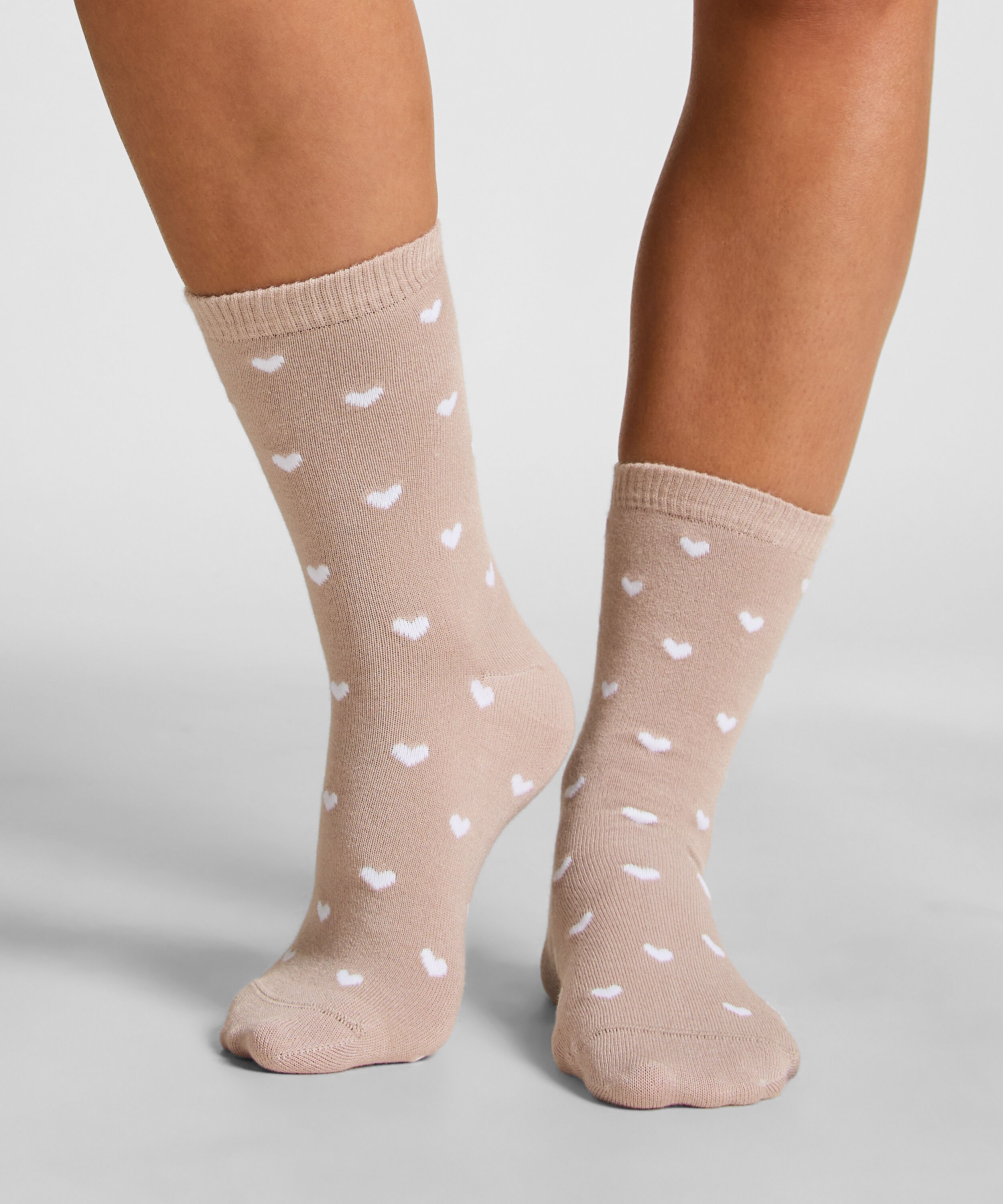 Chaussettes courtes en modal, Beige Chaussettes courtes en modal, Beige