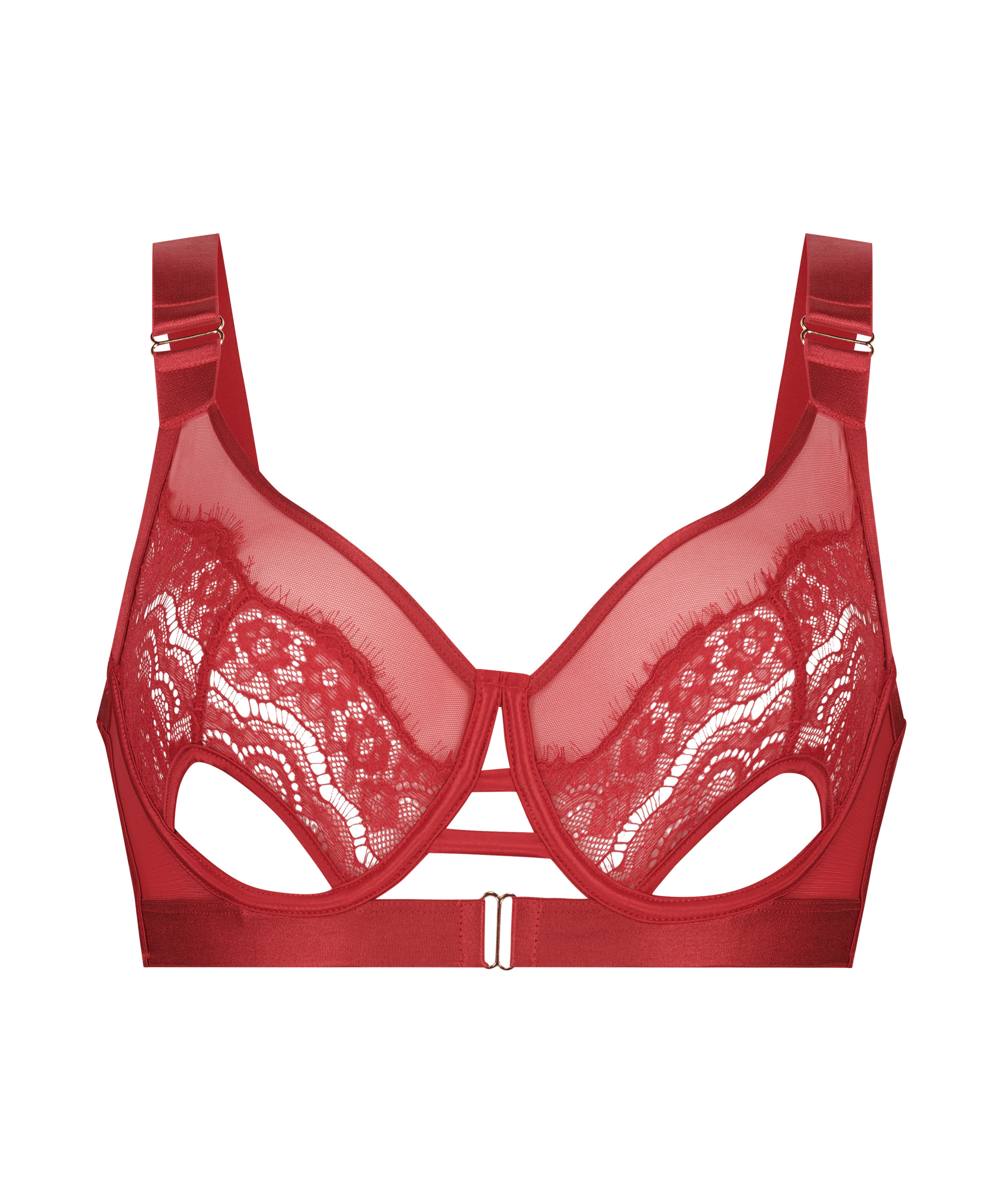 Soutien-gorge à armatures non-préformé Aurelia, Rouge, main