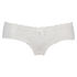 Slip br&eacute;silien V-shape Floral Mesh, Blanc