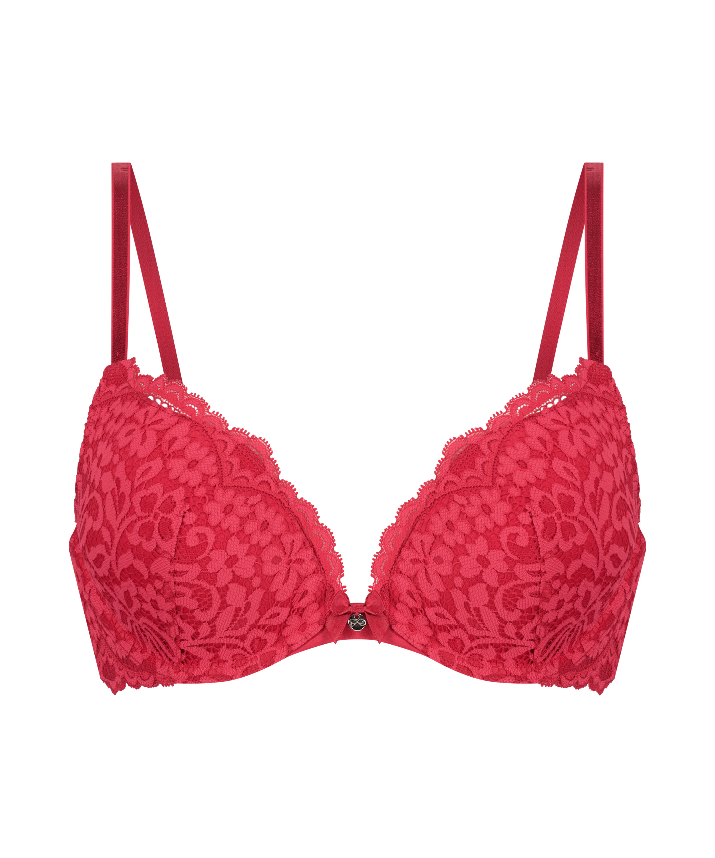Soutien-gorge push-up à armatures rembourré Rose, Rouge, main