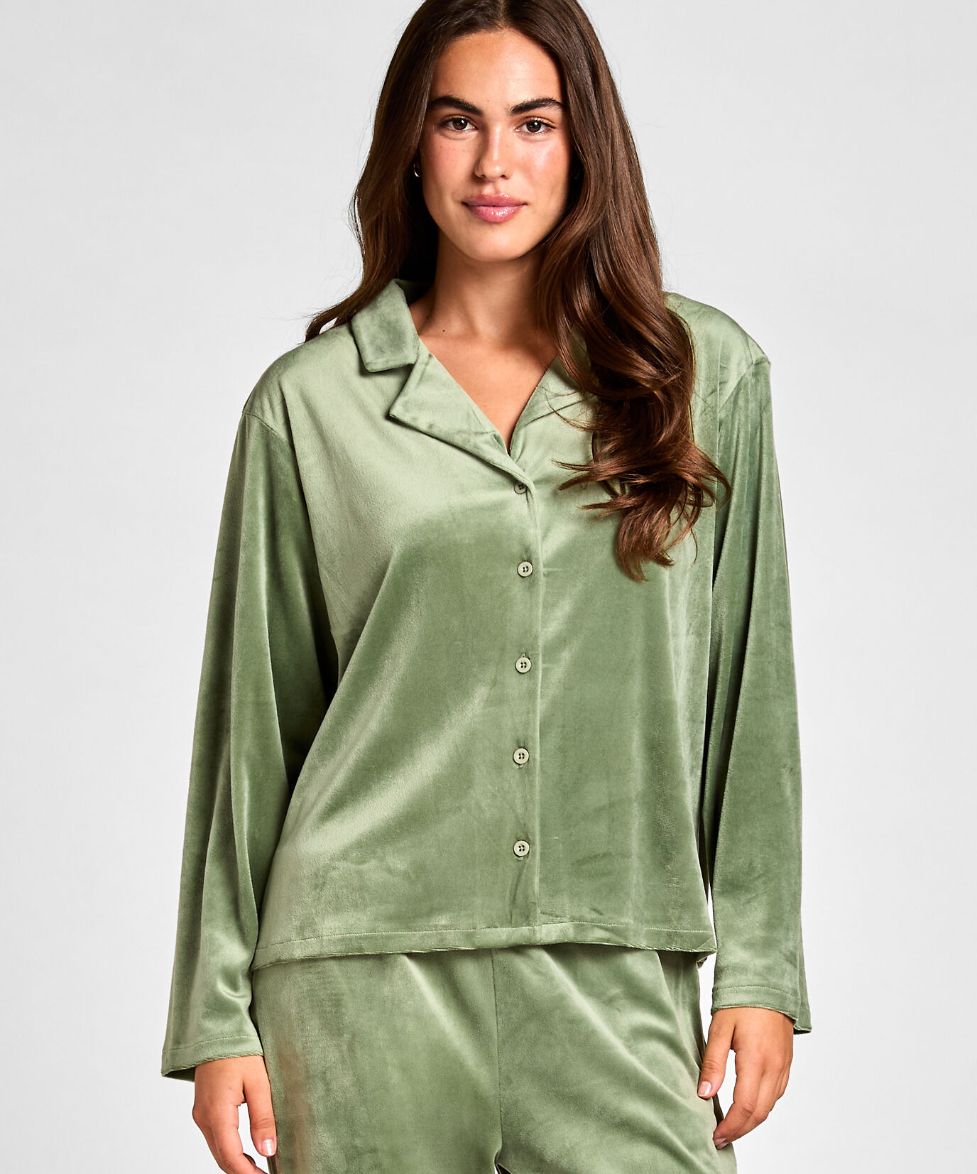Veste en Velours, Vert Veste en Velours, Vert