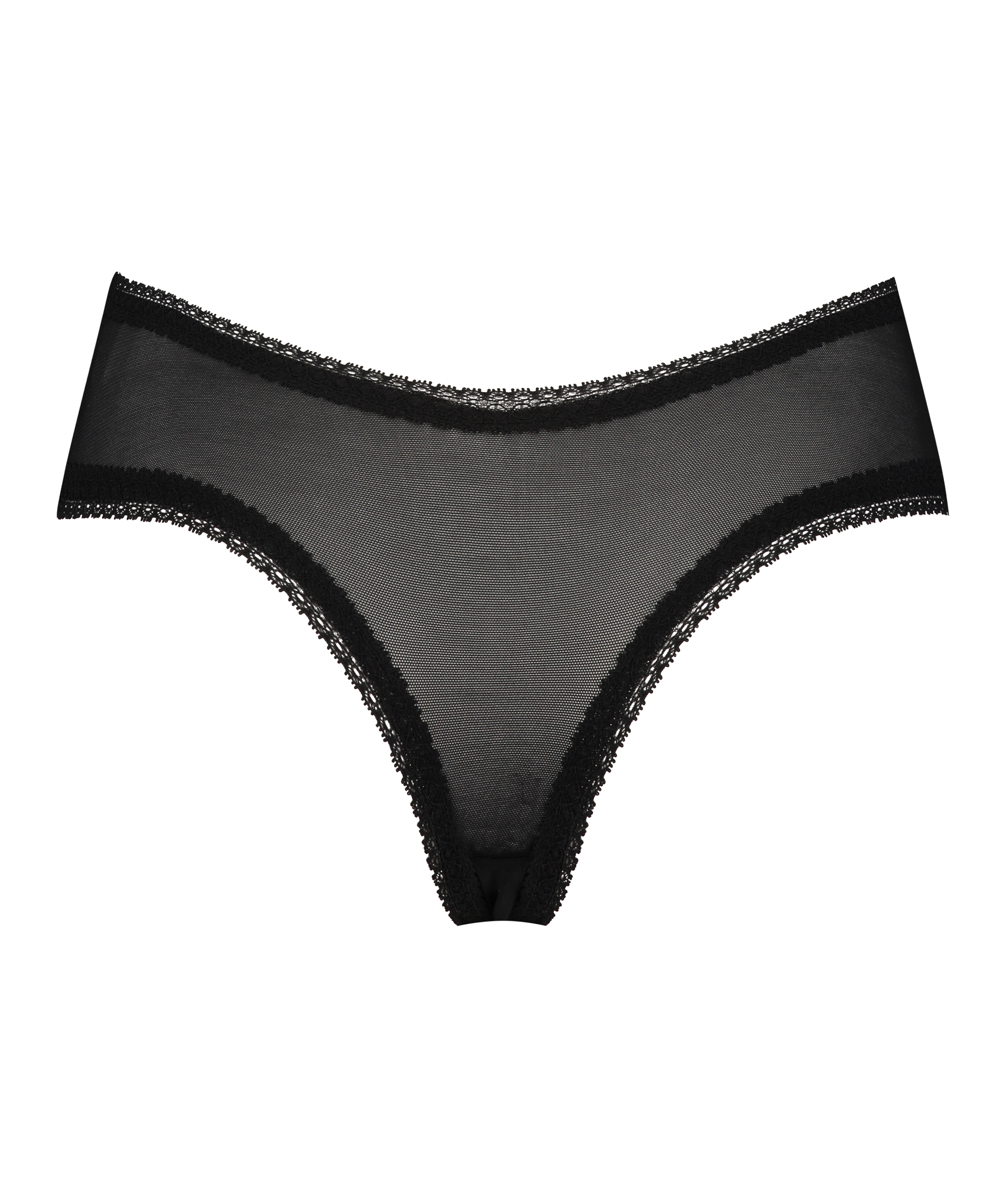 Slip brésilien en forme de V Franzi, Noir, main