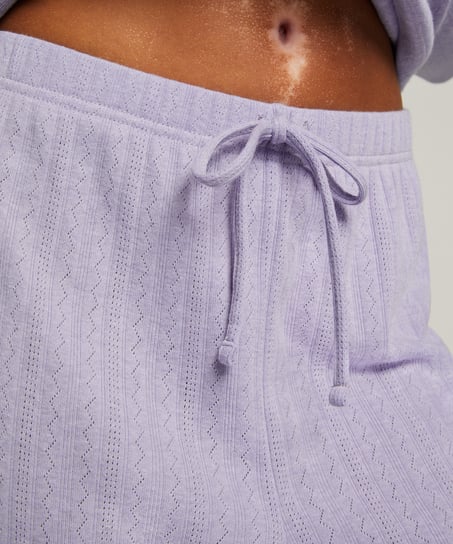 Pantalon de pyjama Pointelle, Violet