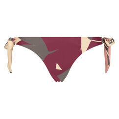 Bas de bikini slip br&eacute;silien Print Game, Rose