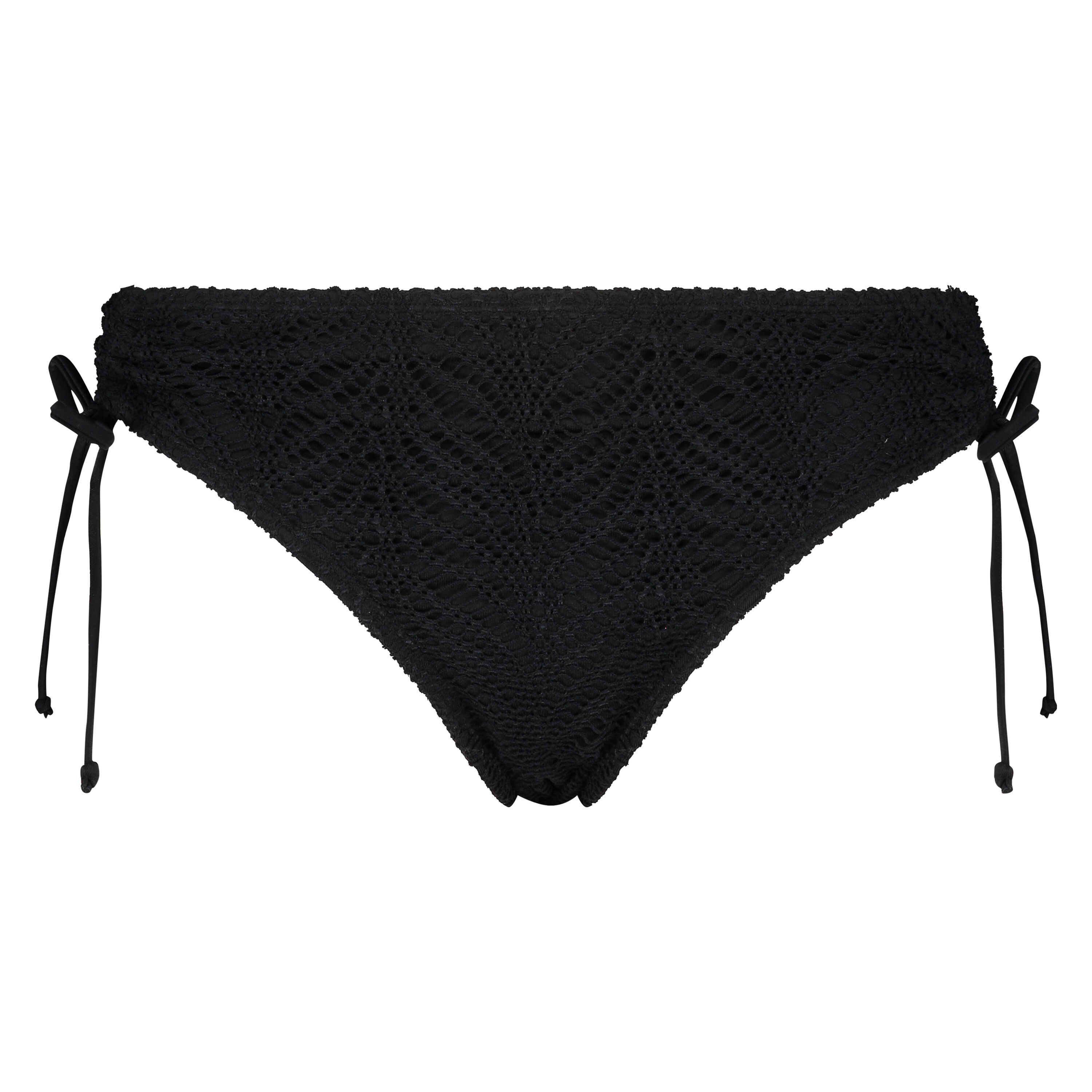Slip de bikini Crochet, Noir