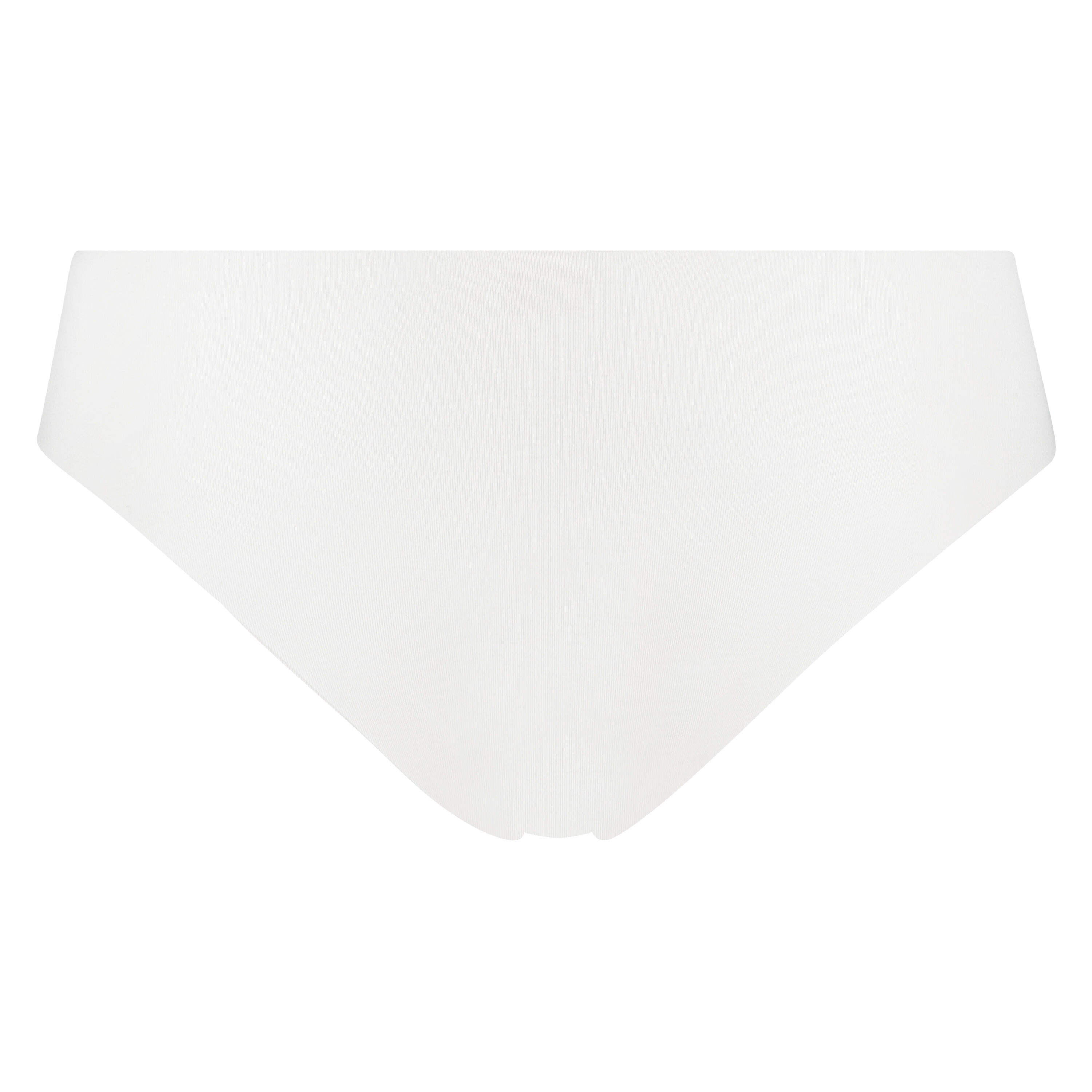 Slip br&eacute;silien invisible en coton, Blanc
