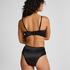 Culotte brésilienne jambe et taille haute Elle, Noir