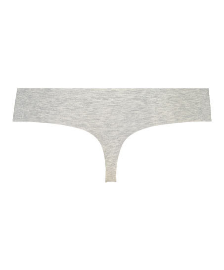 String invisible en coton, Gris