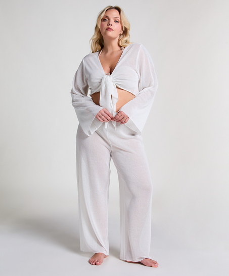 Débardeur de plage en maille, Blanc