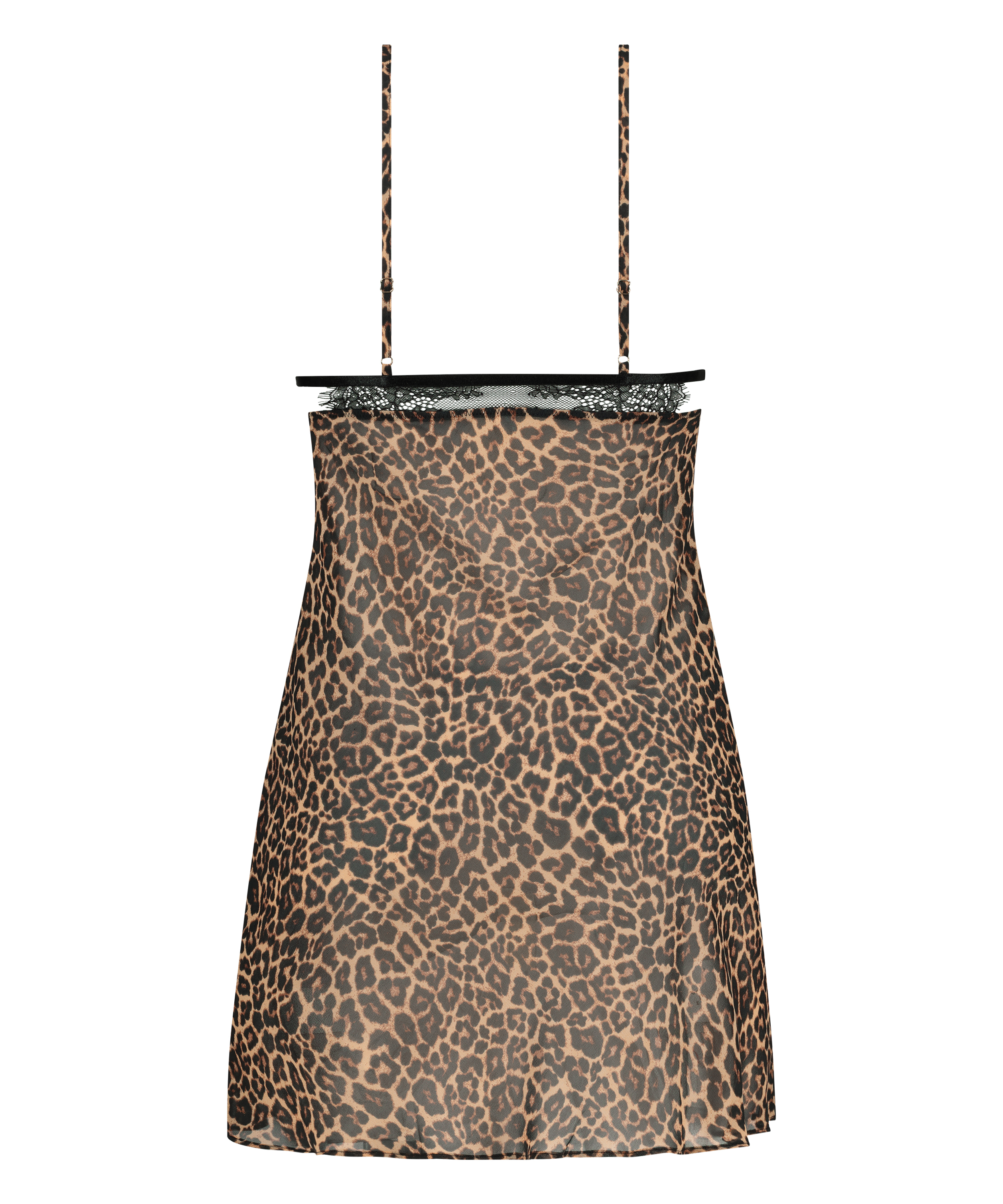 Nuisette mousseline Holly, Noir, main