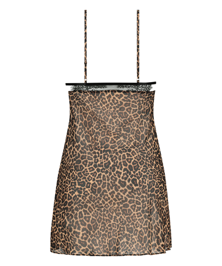 Nuisette mousseline Holly, Noir