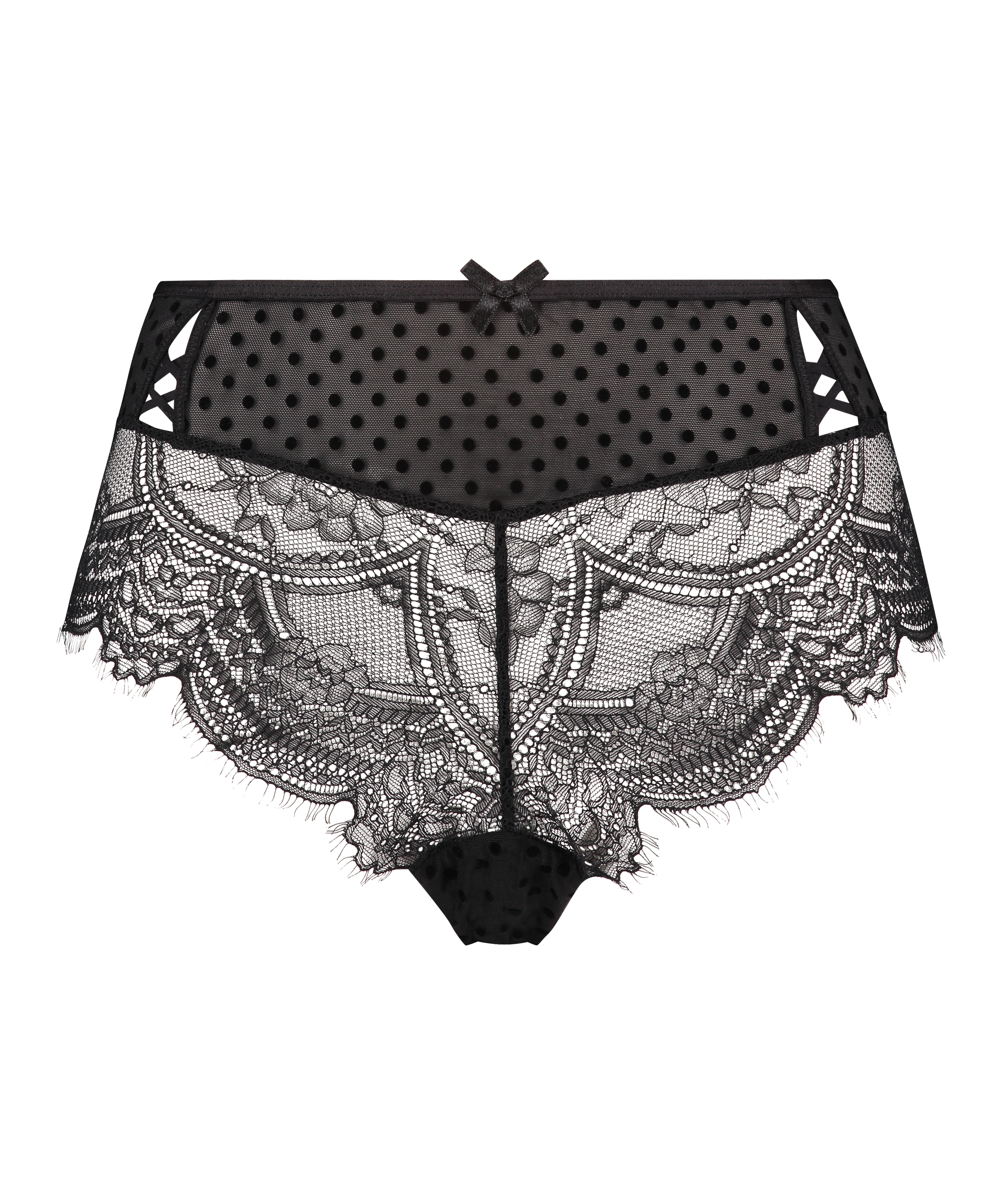 Slip brésilien Aylin Curvy, Noir, main