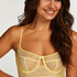 Soutien-gorge à armatures non-préformé longline Fire, Jaune