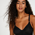 Soutien-gorge sans armature non-préformé, Noir