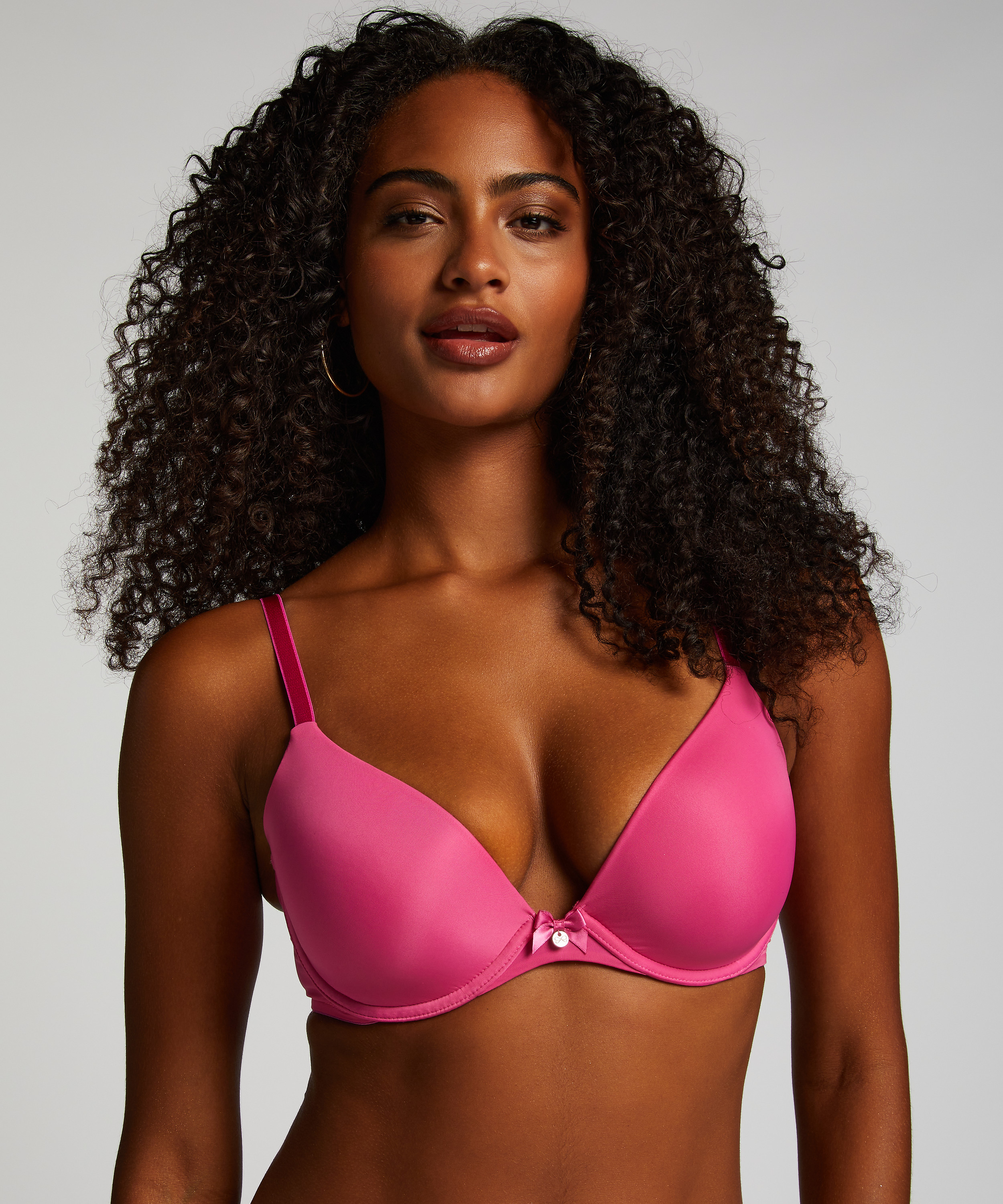 Soutien-gorge à armatures préformé Plunge, Rose, main