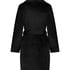Peignoir court Velours, Noir