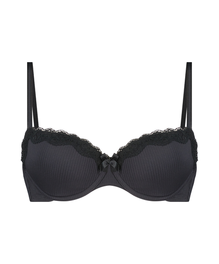 Soutien-gorge &agrave; armatures rembourr&eacute; Lola, Noir