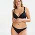 Haut de bikini &agrave; armatures pr&eacute;form&eacute; Capsule Taille E +, Noir