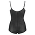 Body sculptant en dentelle festonn&eacute;e - Level 3, Noir