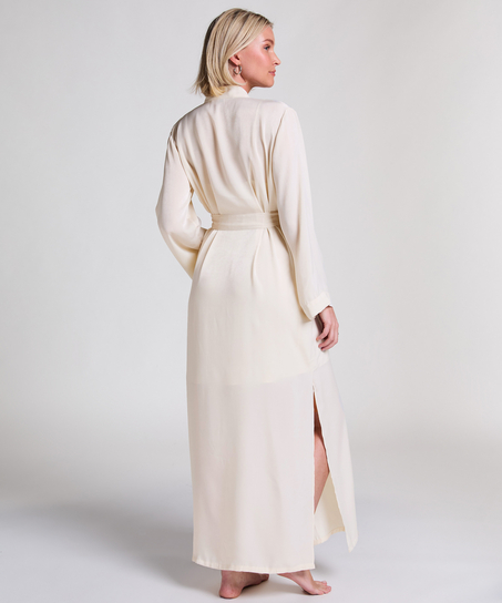 Kimono Satin, Blanc