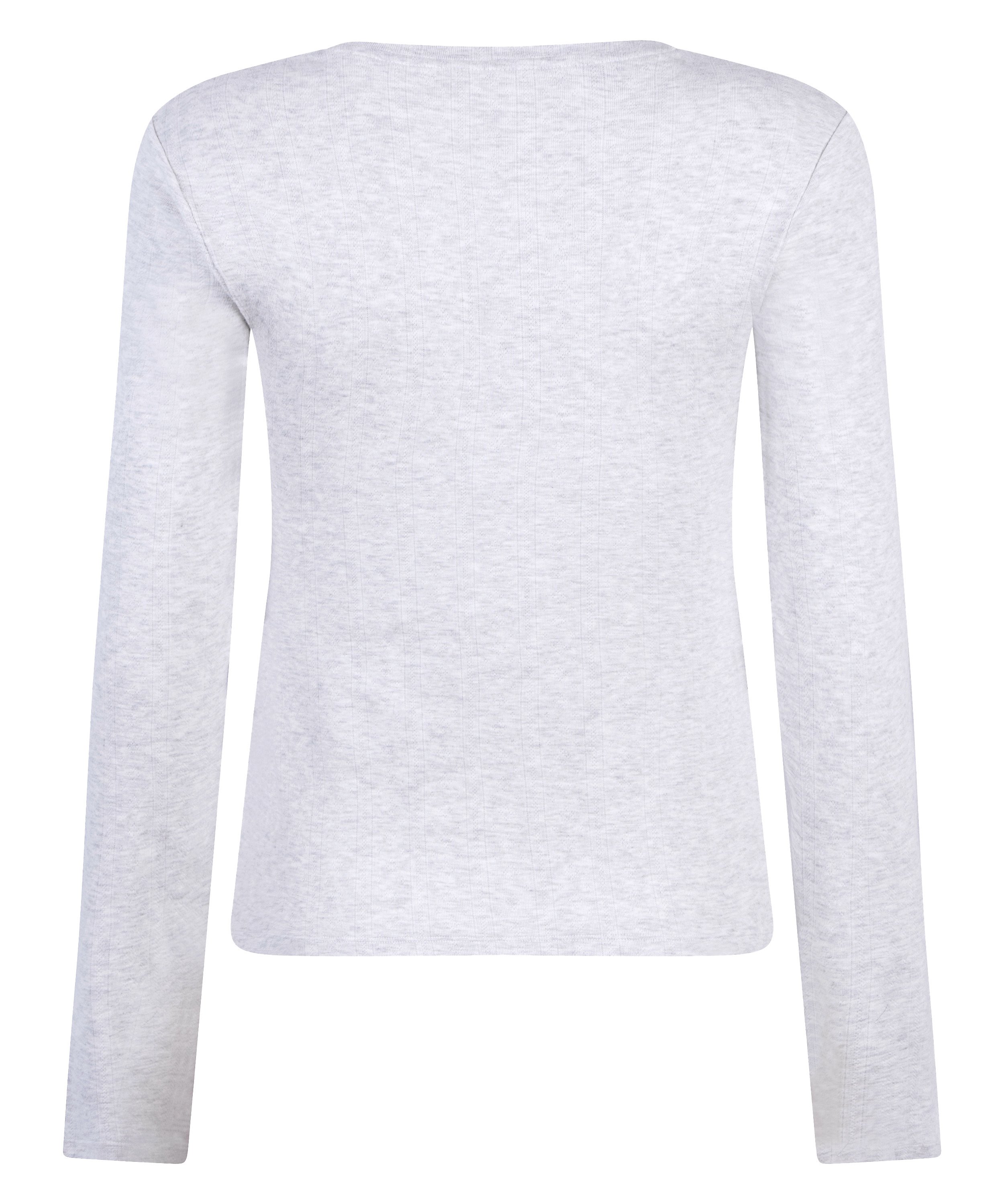 Haut de pyjama Pointelle, Gris, main