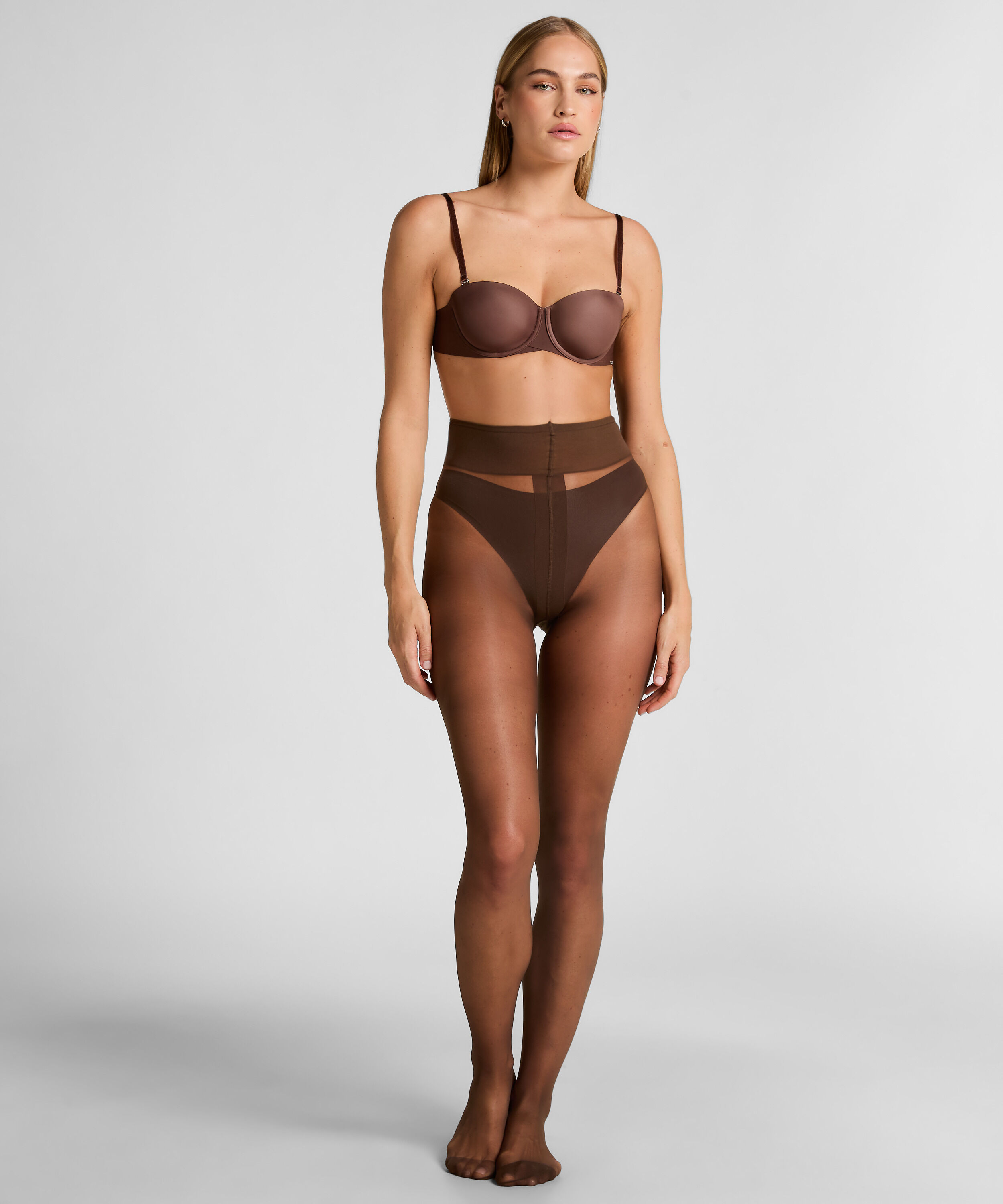 Collants 15 Deniers Seconde Peau, Marron Collants 15 Deniers Seconde Peau, Marron