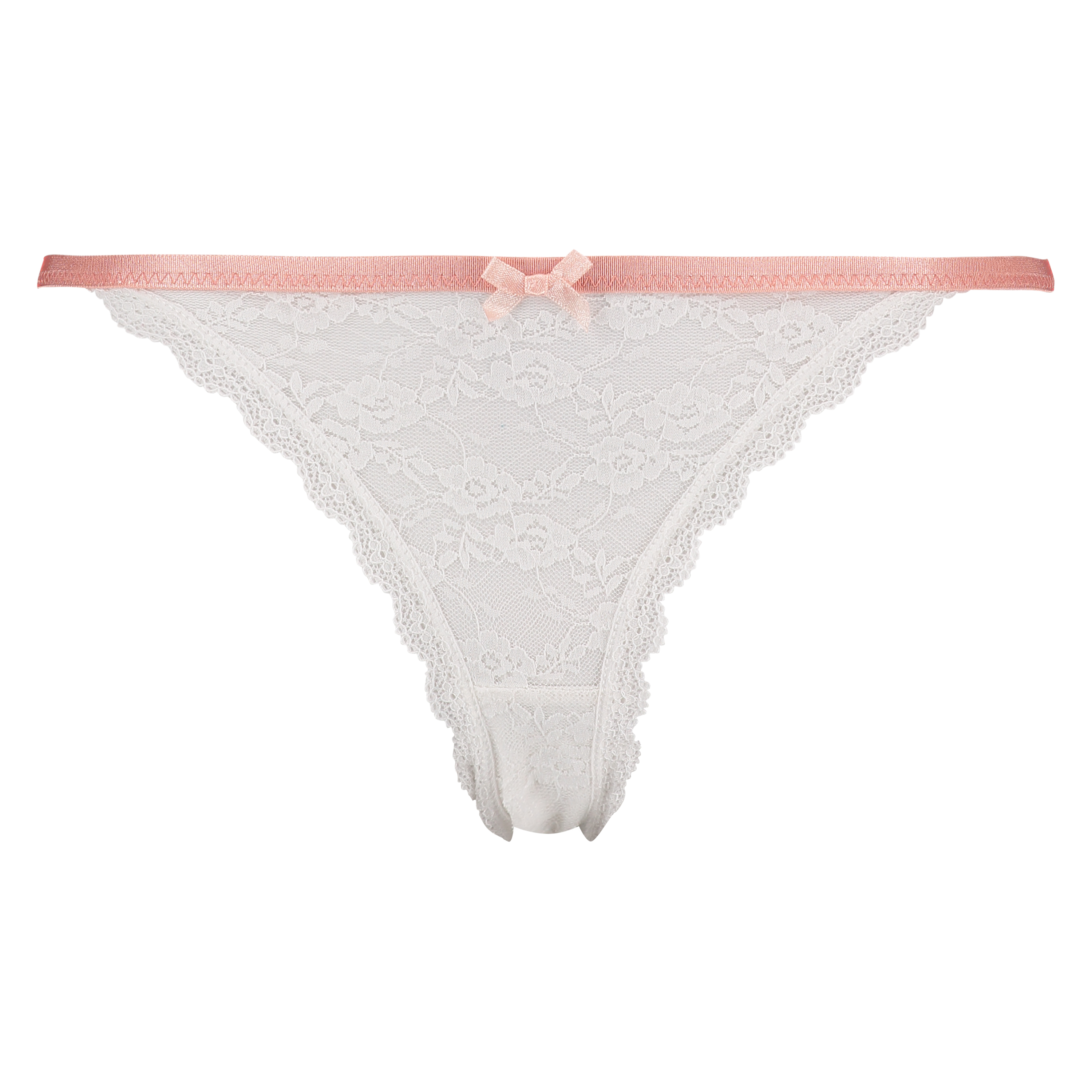 Thong lace, Blanc, main