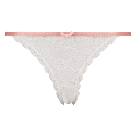 Thong lace, Blanc