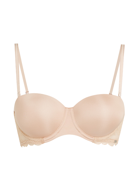 Soutien-gorge à armatures préformé sans bretelles Angie, Beige