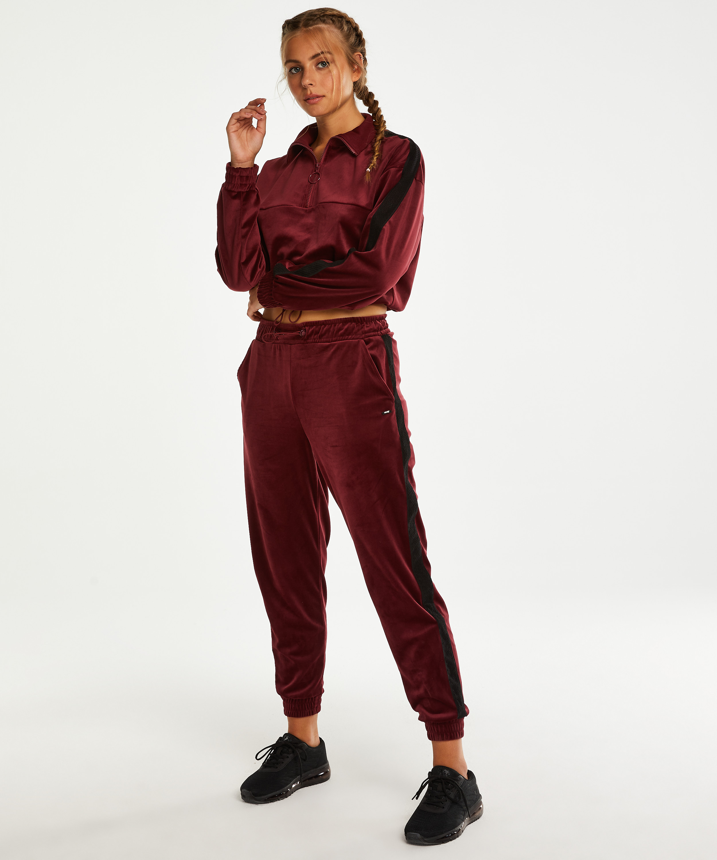 Pantalon de sport Velours HKMX, Rouge, main