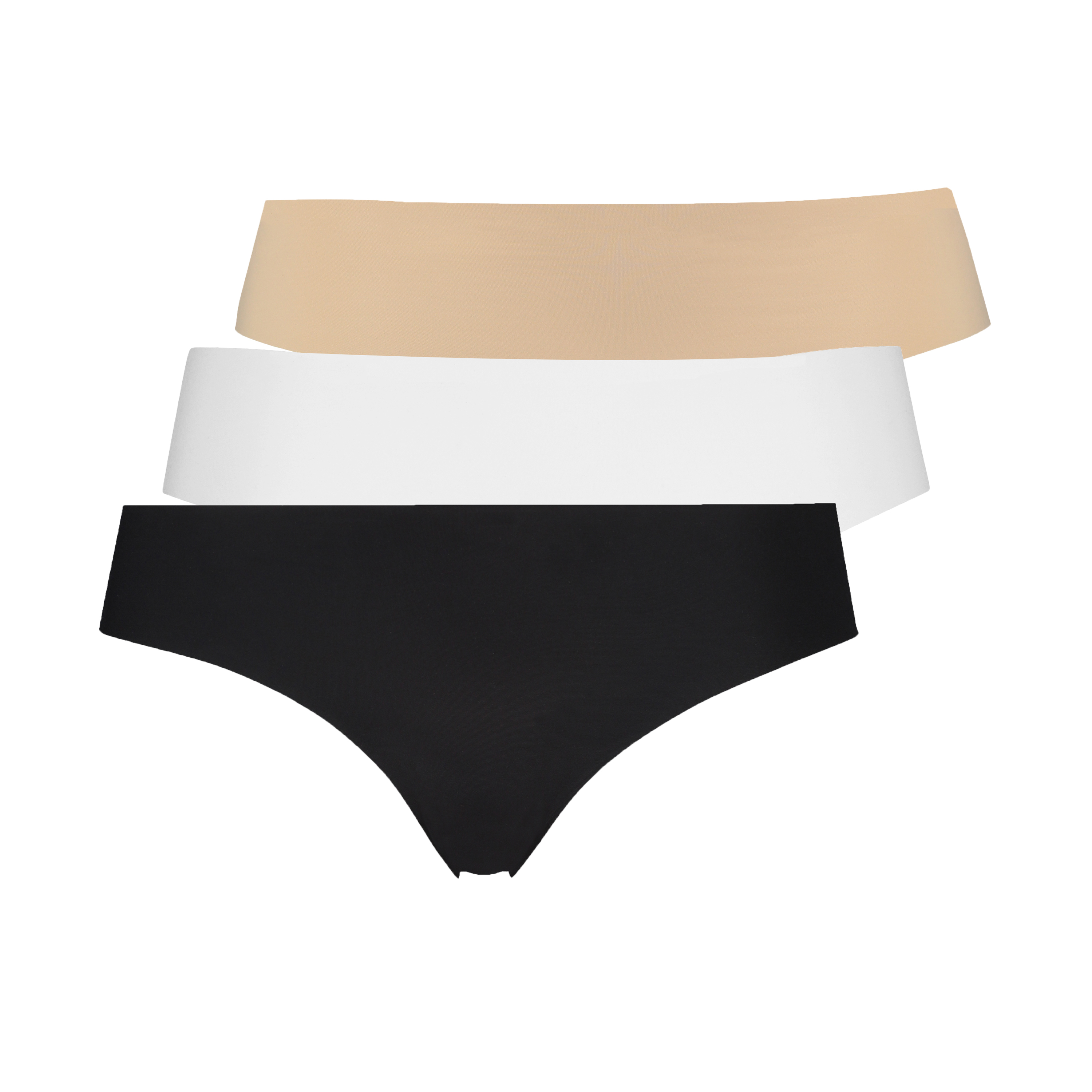 Slip brésilien Invisible coton, Noir, main