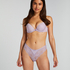 Slip brésilien jambes hautes Dora, Violet