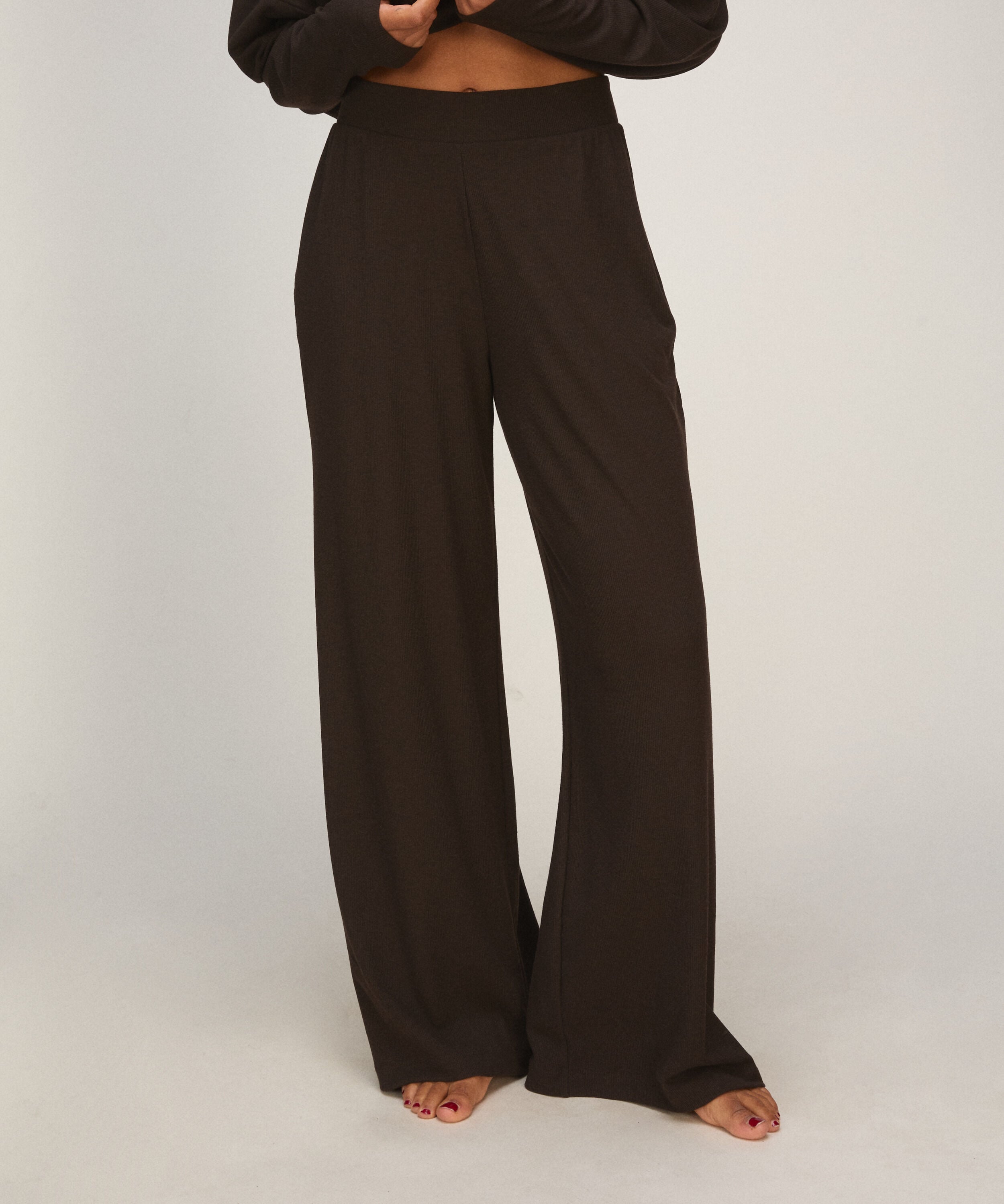 PANT WL PREMIUM RIB JERSEY, Marron