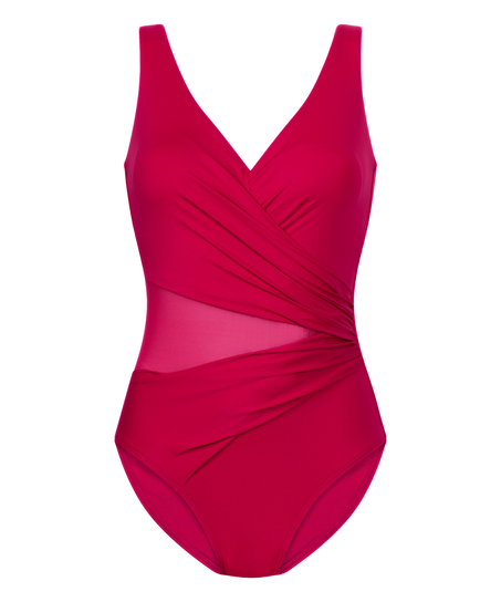 Maillot de bain Shaping Shell Mesh, Rose