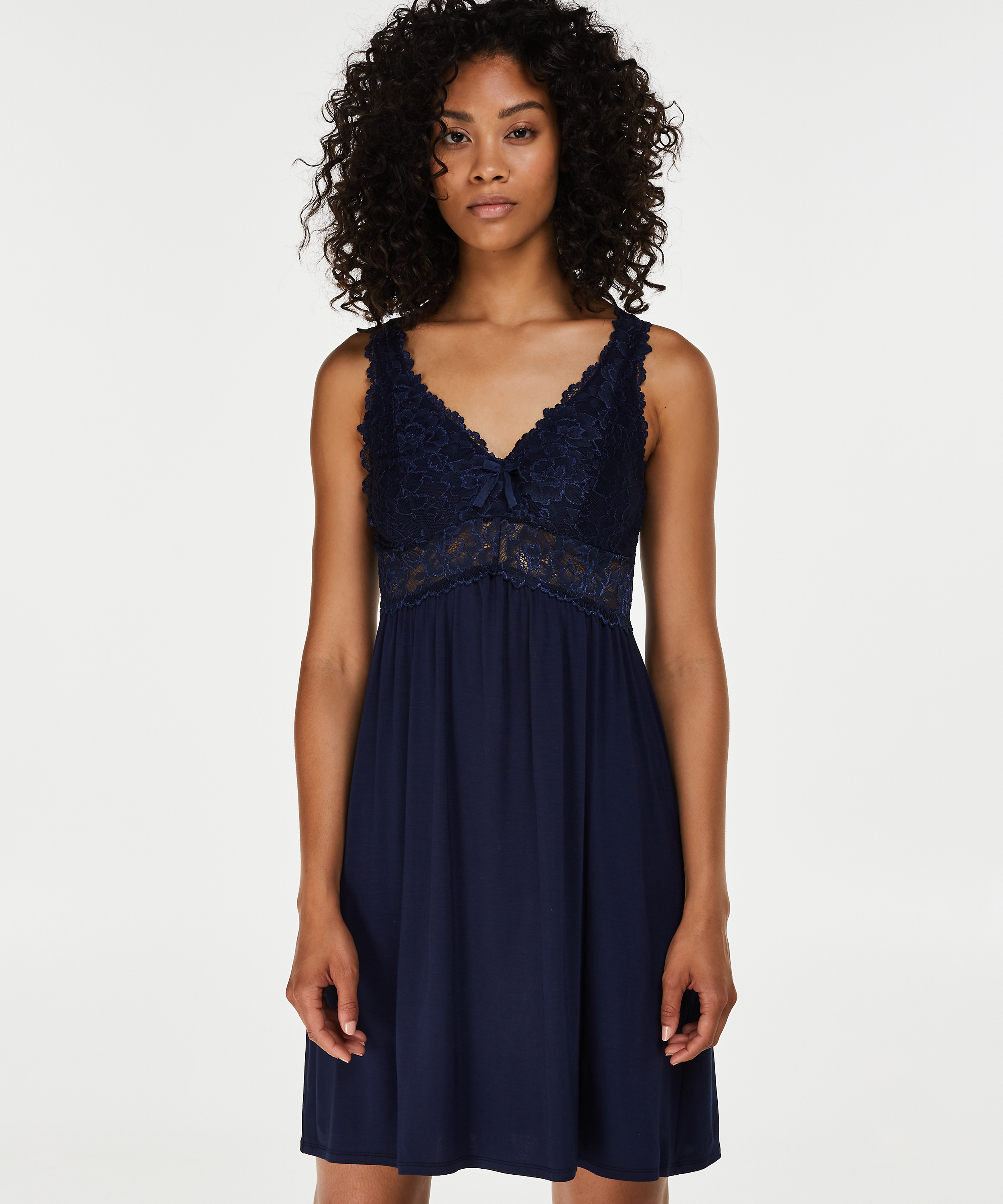 Nuisette Modal Lace, Bleu, main